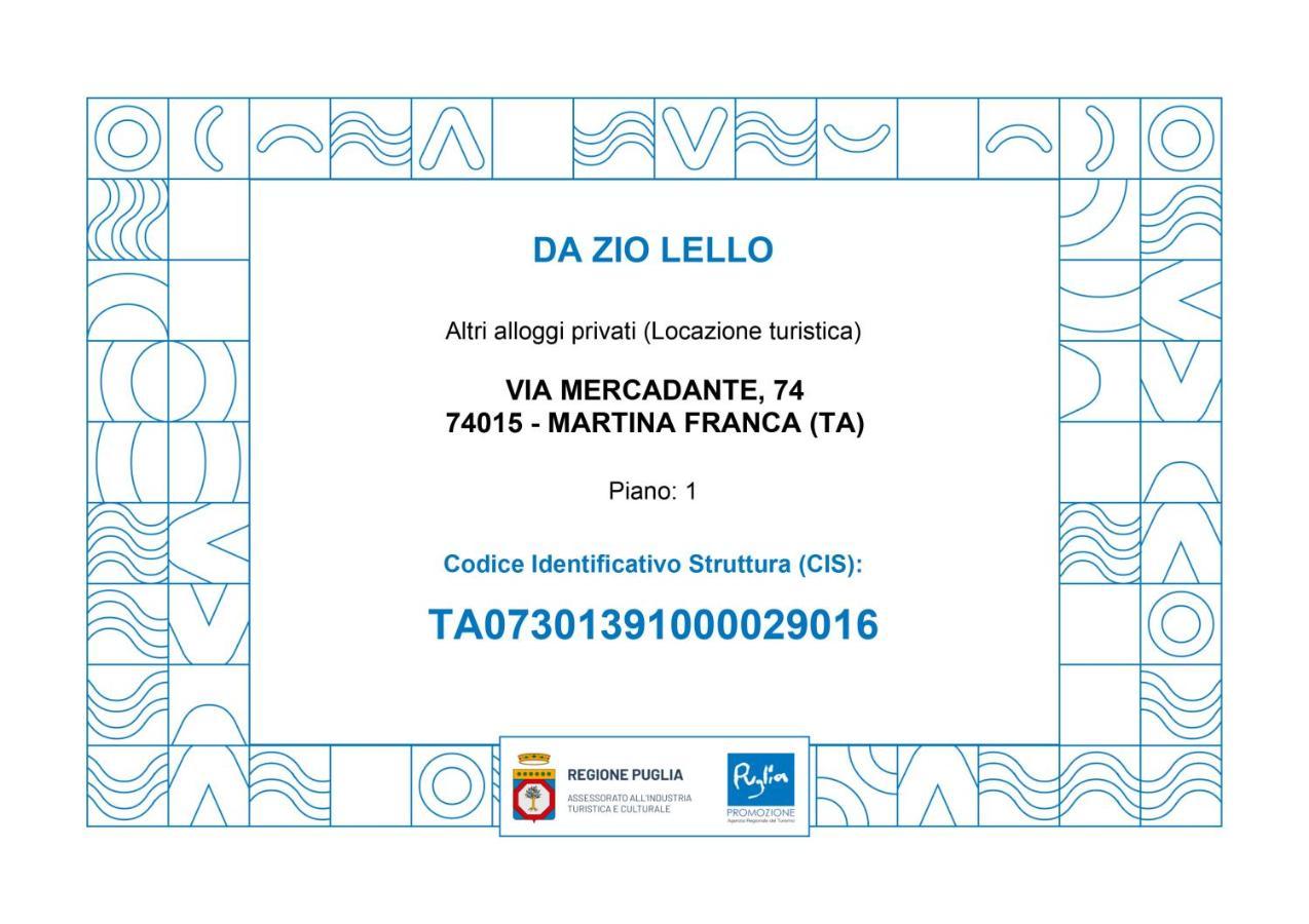 Da Zio Lello Apartment Мартина Франка Екстериор снимка